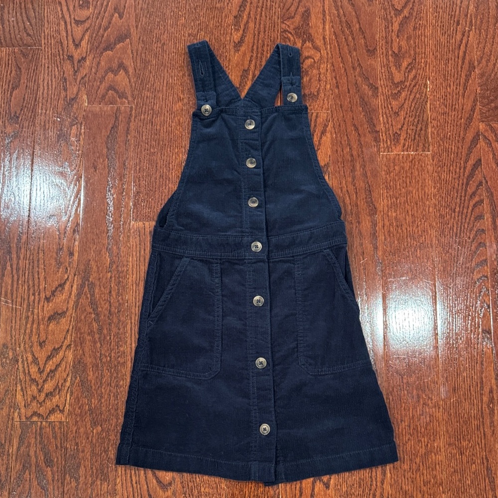 Old Navy - Navy Blue Kids Corduroy Overall Dress
